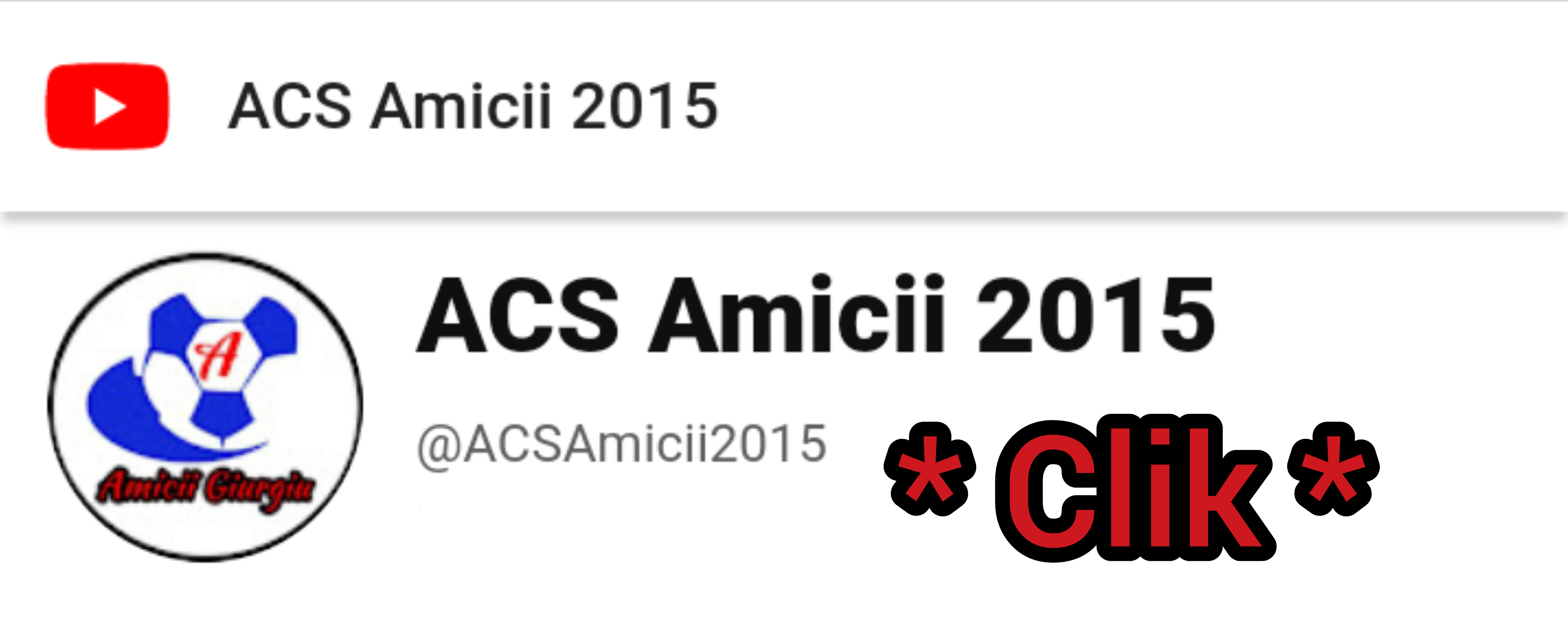 Youtube ACS Amicii Giurgiu